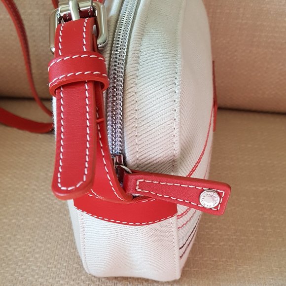 Longchamp Canvas/ Leather Crossbody Bag with Adjustable Strap - Picture 4 of 13